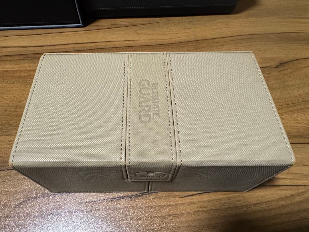 ULTIMATE GUARD カードボックス ベージュ ブラック　3点セット