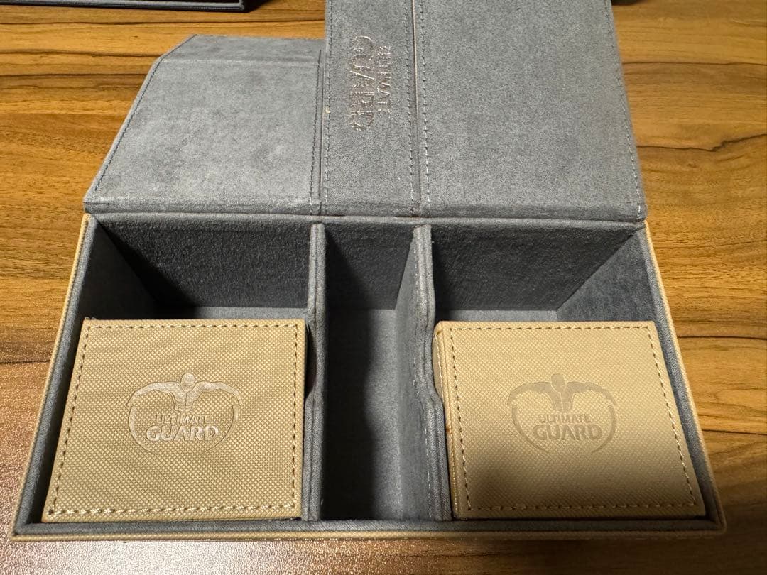 ULTIMATE GUARD カードボックス ベージュ ブラック　3点セット