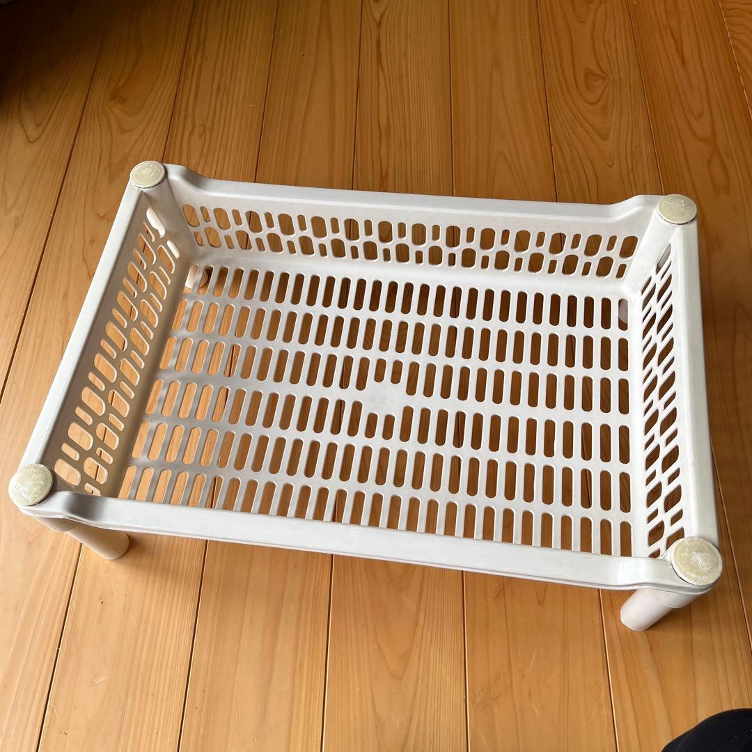 昭和レトロ　4段カゴ　並び替えカゴ　収納カゴ