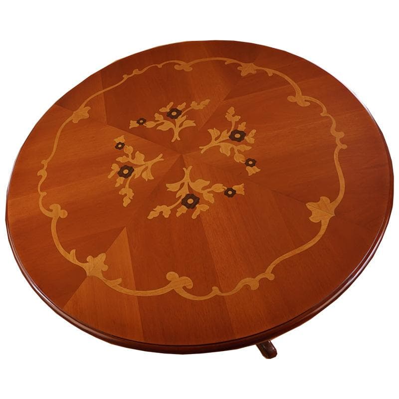 訳あり！　展示品 マホガニー ダイニングテーブル 　丸型　100cm 猫脚