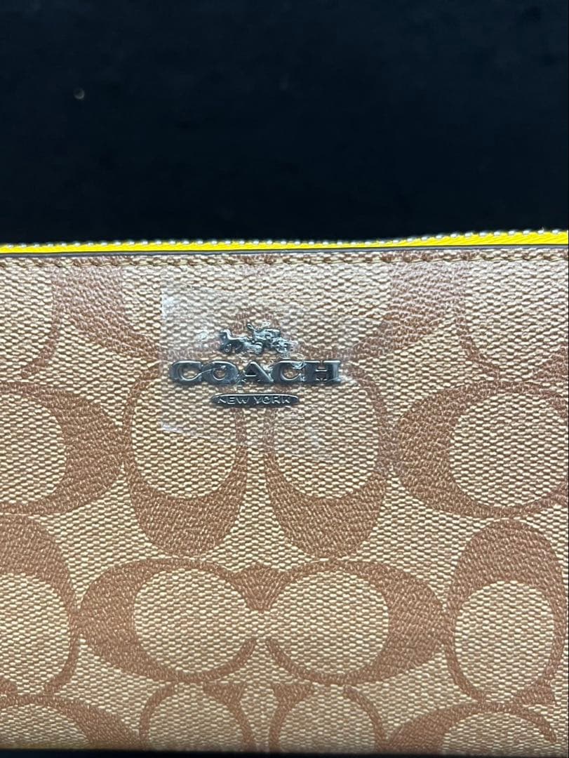 【coach/コーチ】長財布　イエロー　レディース　アクセサリー