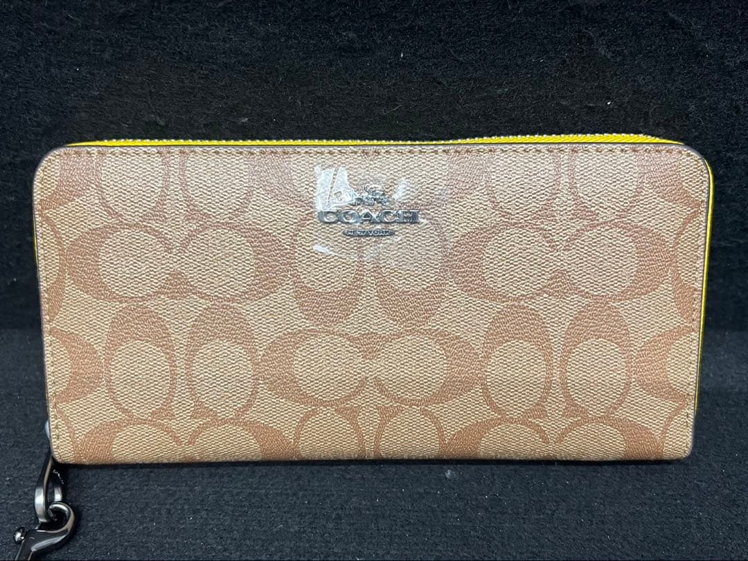 【coach/コーチ】長財布　イエロー　レディース　アクセサリー