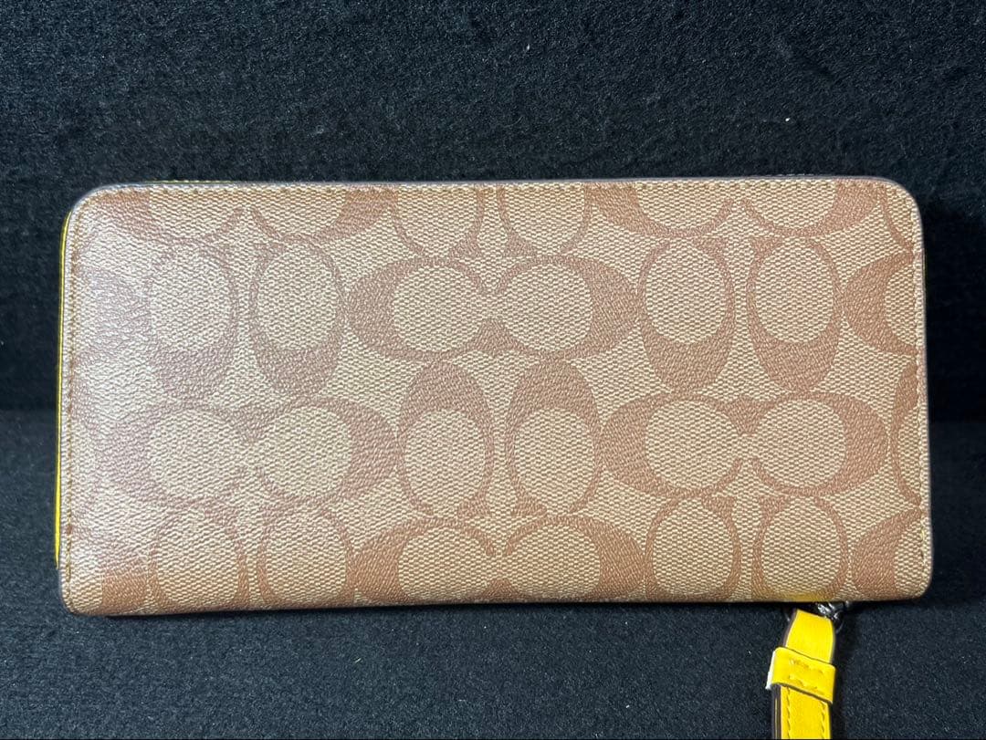 【coach/コーチ】長財布　イエロー　レディース　アクセサリー