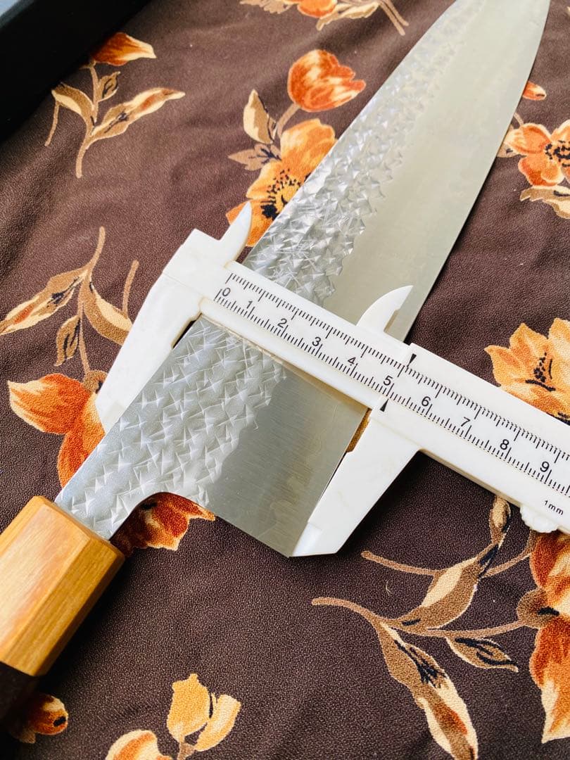 黒崎優　「閃光」牛刀包丁 240mm 紫檀柄桂 R2 / SG2