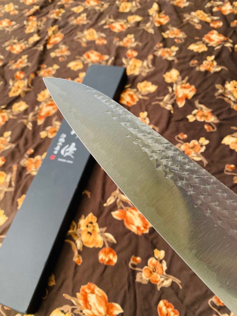 黒崎優　「閃光」牛刀包丁 240mm 紫檀柄桂 R2 / SG2