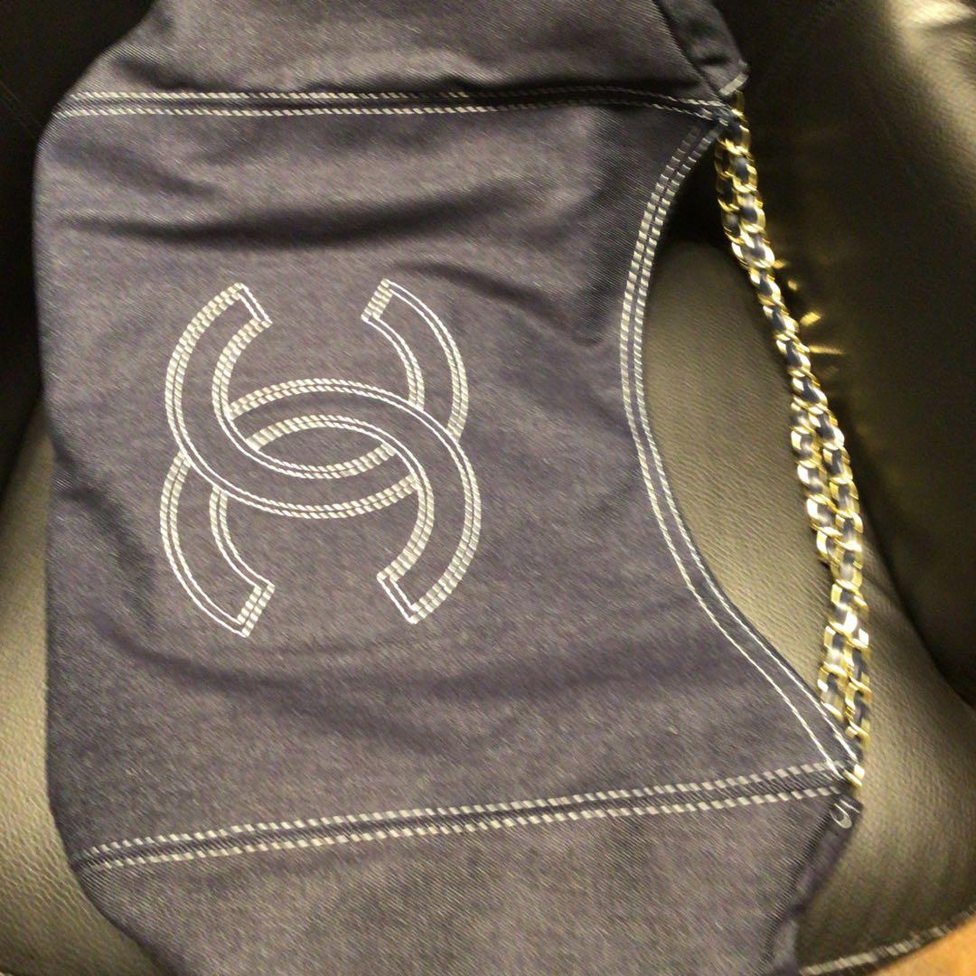 ダークブルーデニムバッグ　　ノベルティ