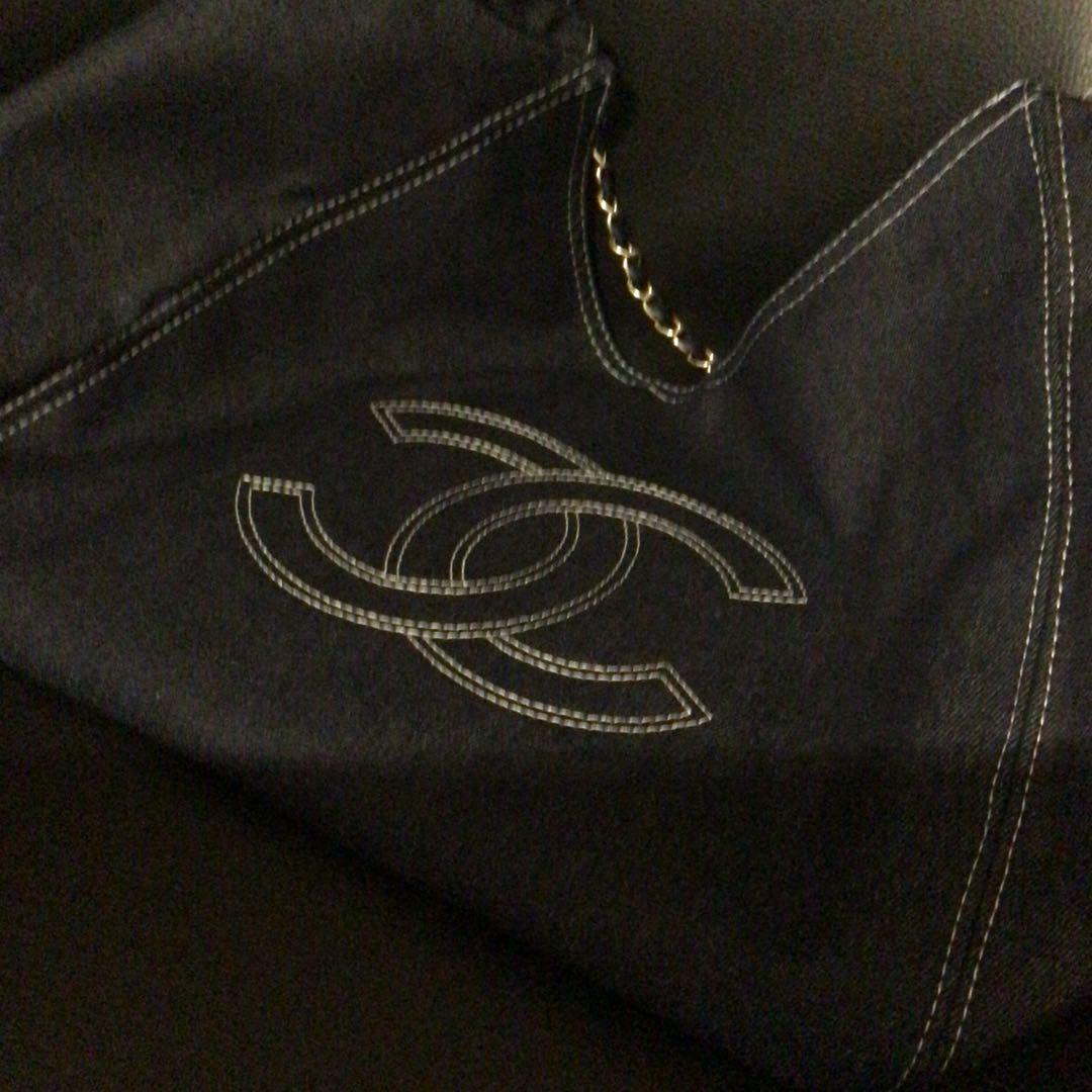 ダークブルーデニムバッグ　　ノベルティ