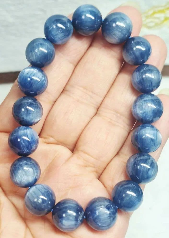 高品質 カイヤナイト ブレスレット 鑑定書付き