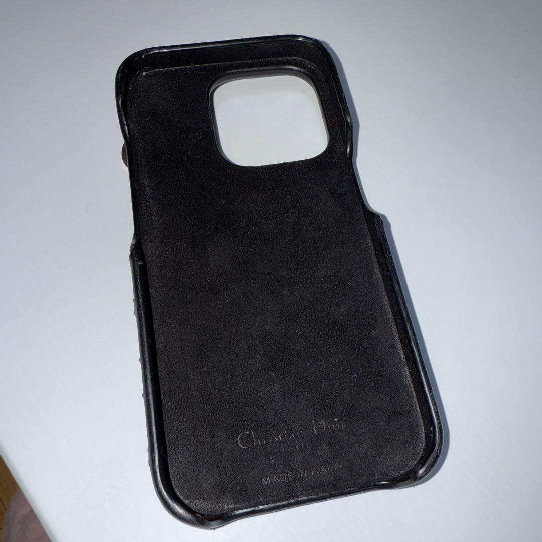 iPhone 14pro Dior スマホ ケース 黒 ブラック