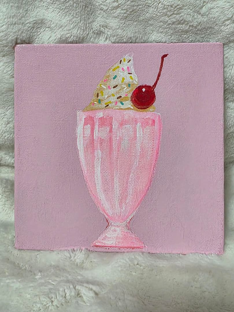 クリームソーダ　手描きイラスト　5点まとめ