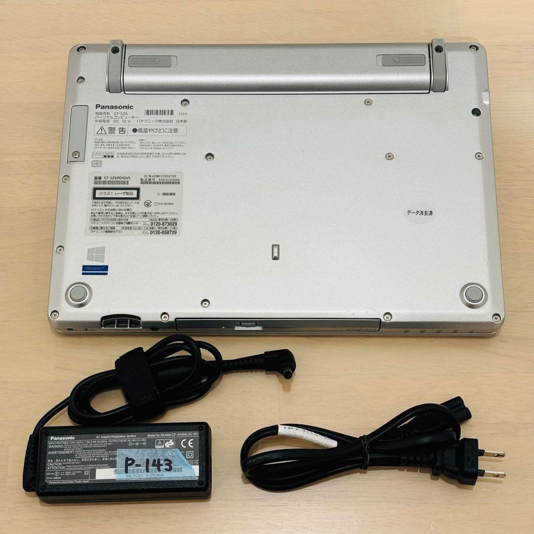 レッツノート PC Windows11 SSD DVD オフィス付き P-143