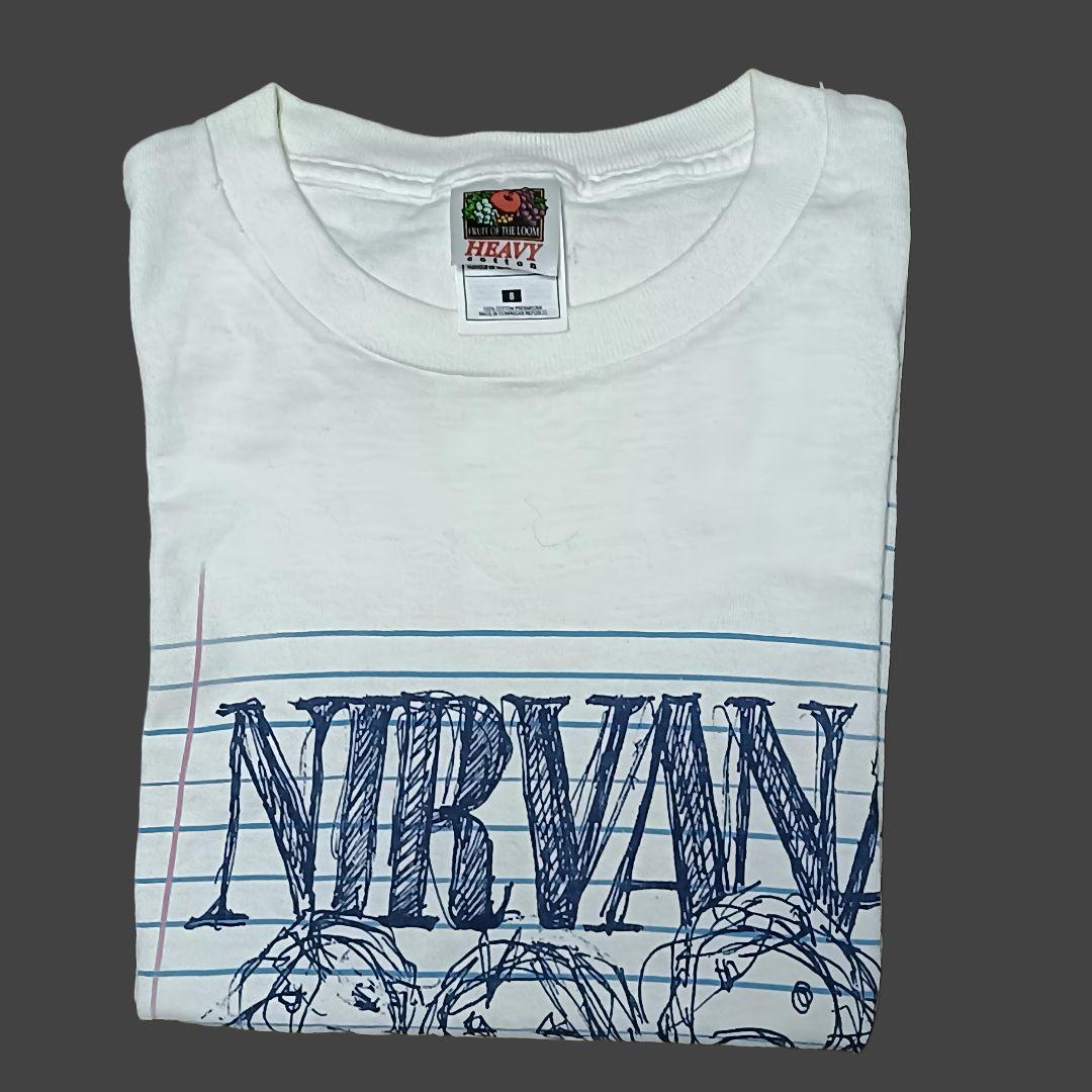 90s NIRVANA Tシャツ カートコバーン 直筆　イラスト　当時物