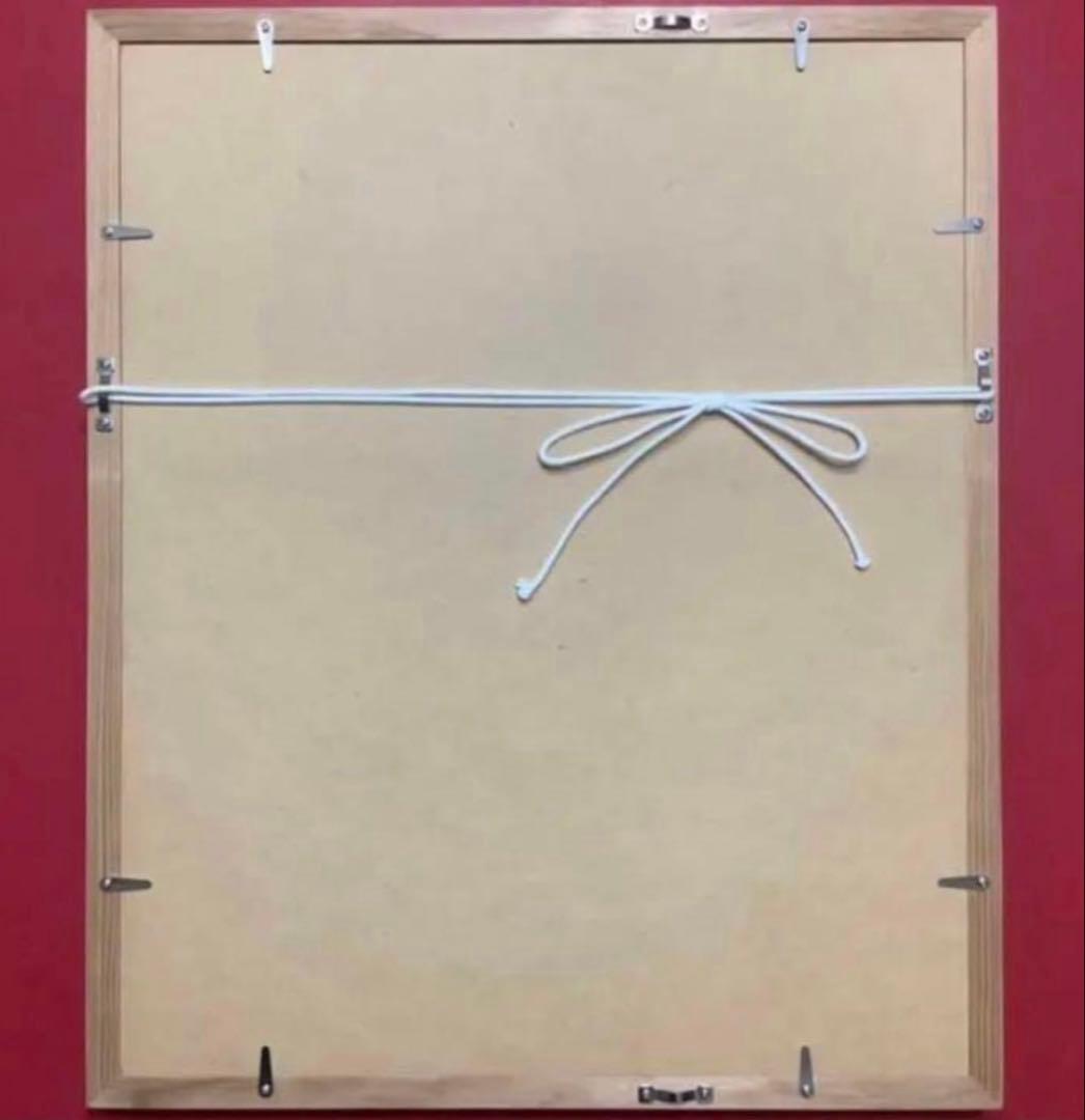 絵画・額縁・版画・安川眞慈・赤富士よろこび・金箔・シルクスクリーン・美術品・雑貨