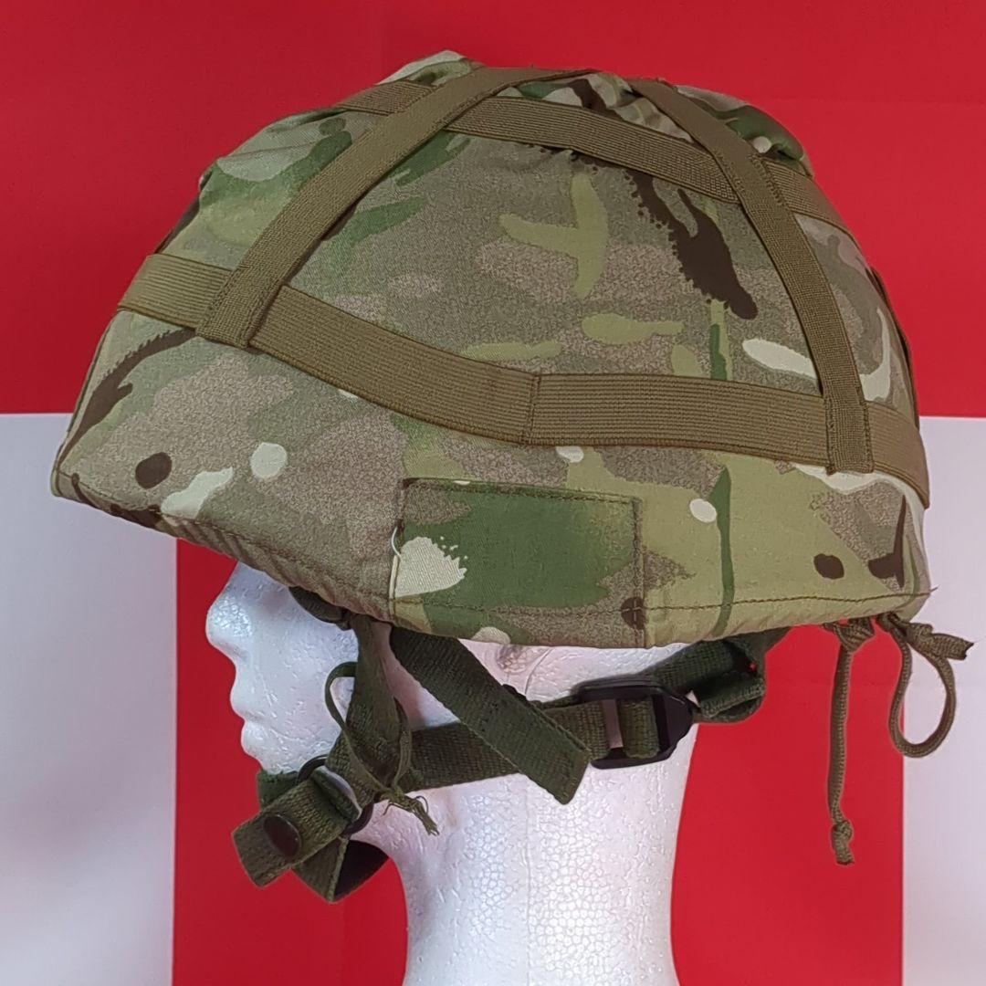 【実物美品】イギリス軍 M76空挺ヘルメット（ MTPカバー付き）