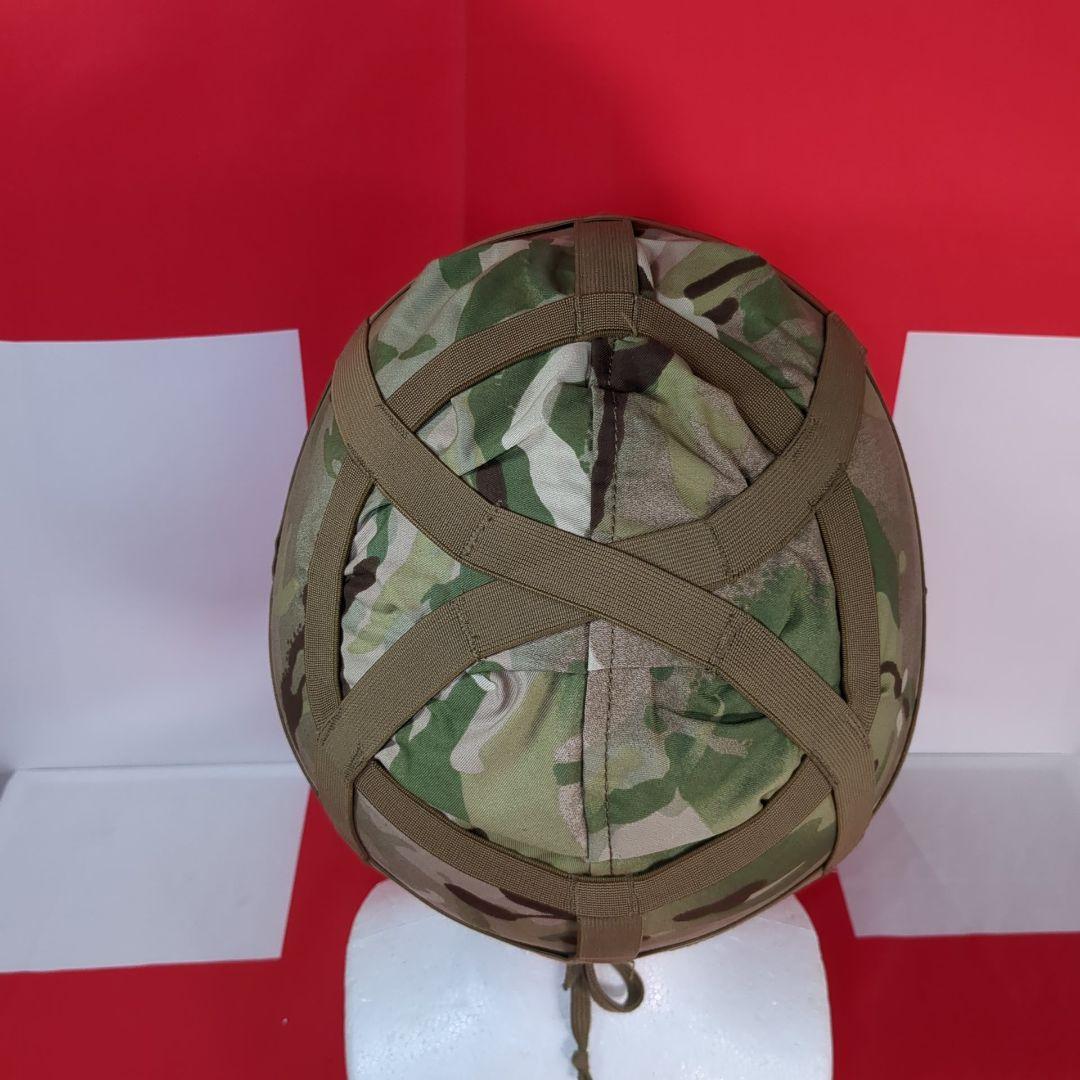 【実物美品】イギリス軍 M76空挺ヘルメット（ MTPカバー付き）