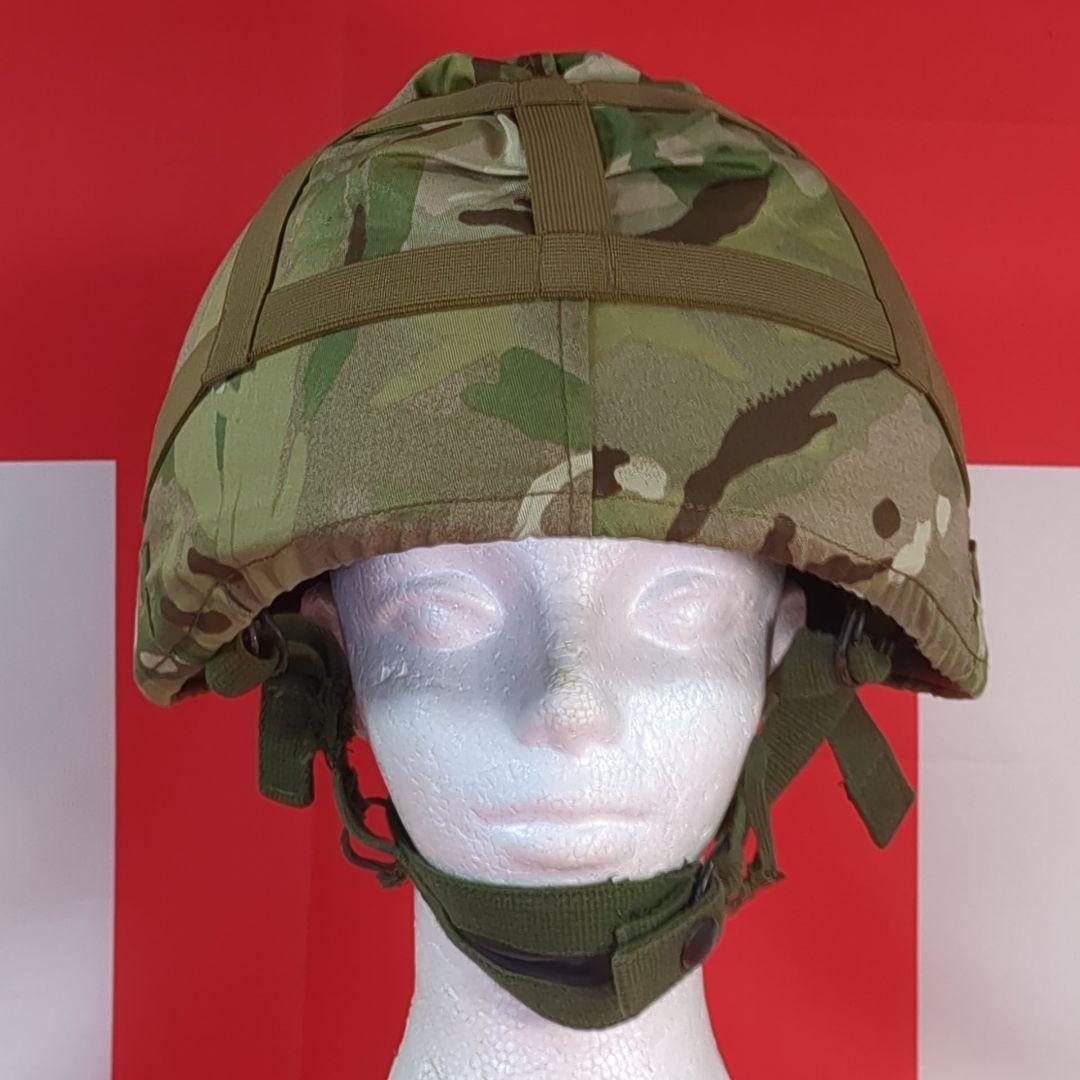 【実物美品】イギリス軍 M76空挺ヘルメット（ MTPカバー付き）