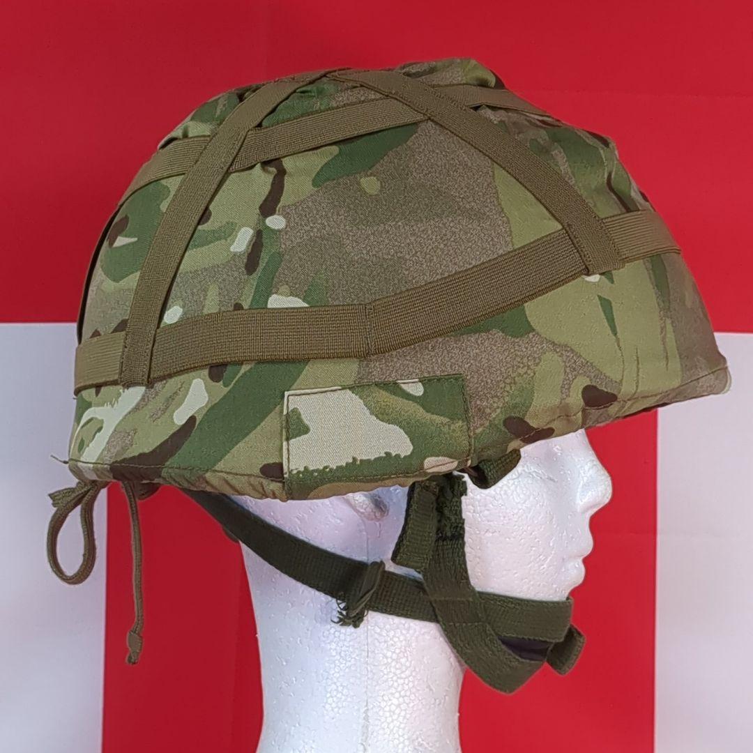 【実物美品】イギリス軍 M76空挺ヘルメット（ MTPカバー付き）