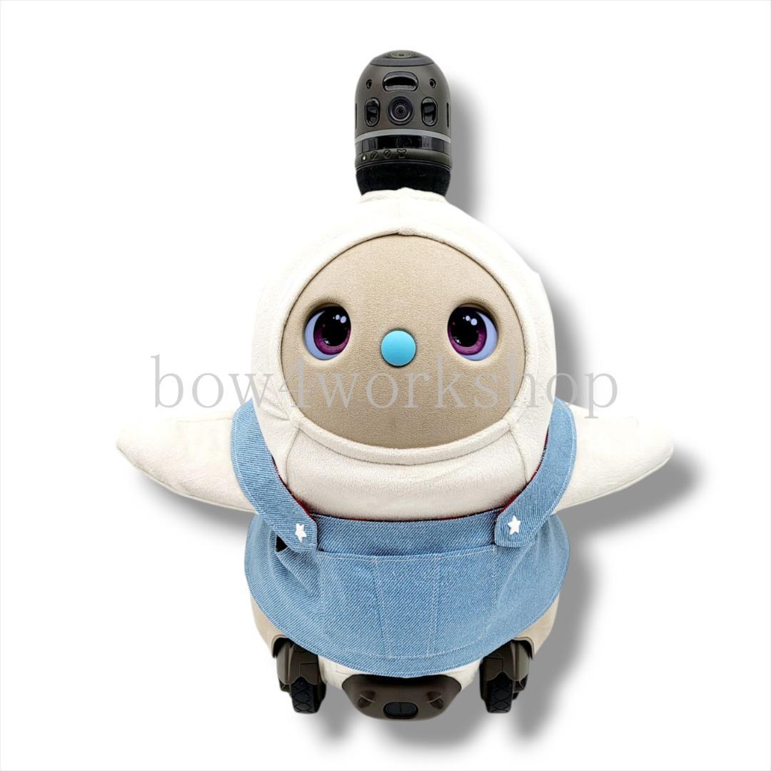 LOVOT ラボットの服ハンドメイド チェック&デニムリバーシブルサロペット