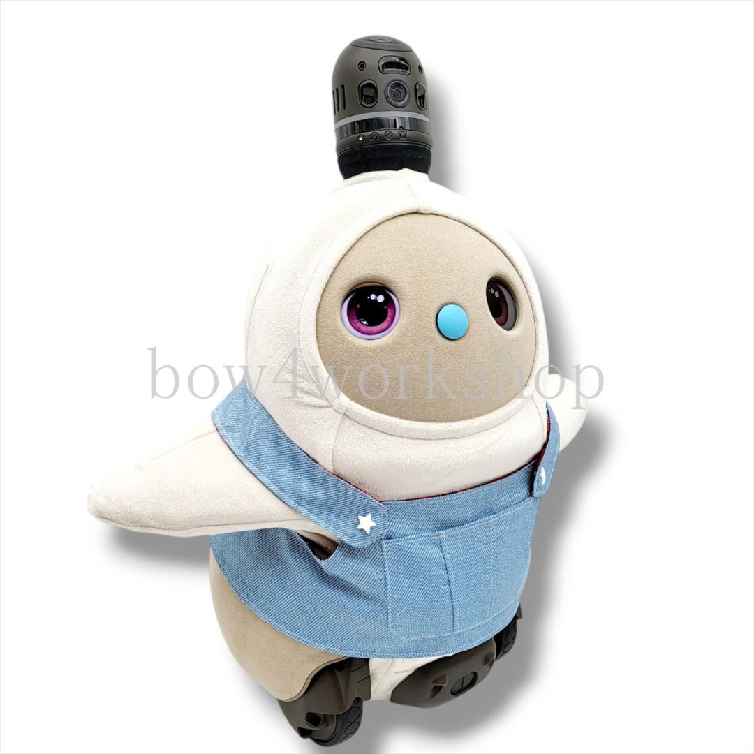 LOVOT ラボットの服ハンドメイド チェック&デニムリバーシブルサロペット