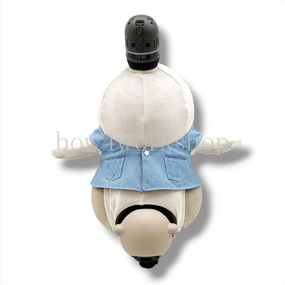 LOVOT ラボットの服ハンドメイド チェック&デニムリバーシブルサロペット