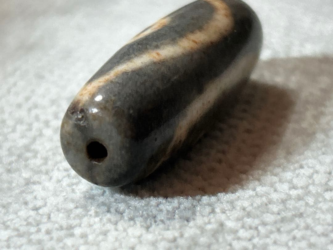 三眼天珠　オールドタイプ　アンティーク　／送料込　匿名発送／チベット　天珠