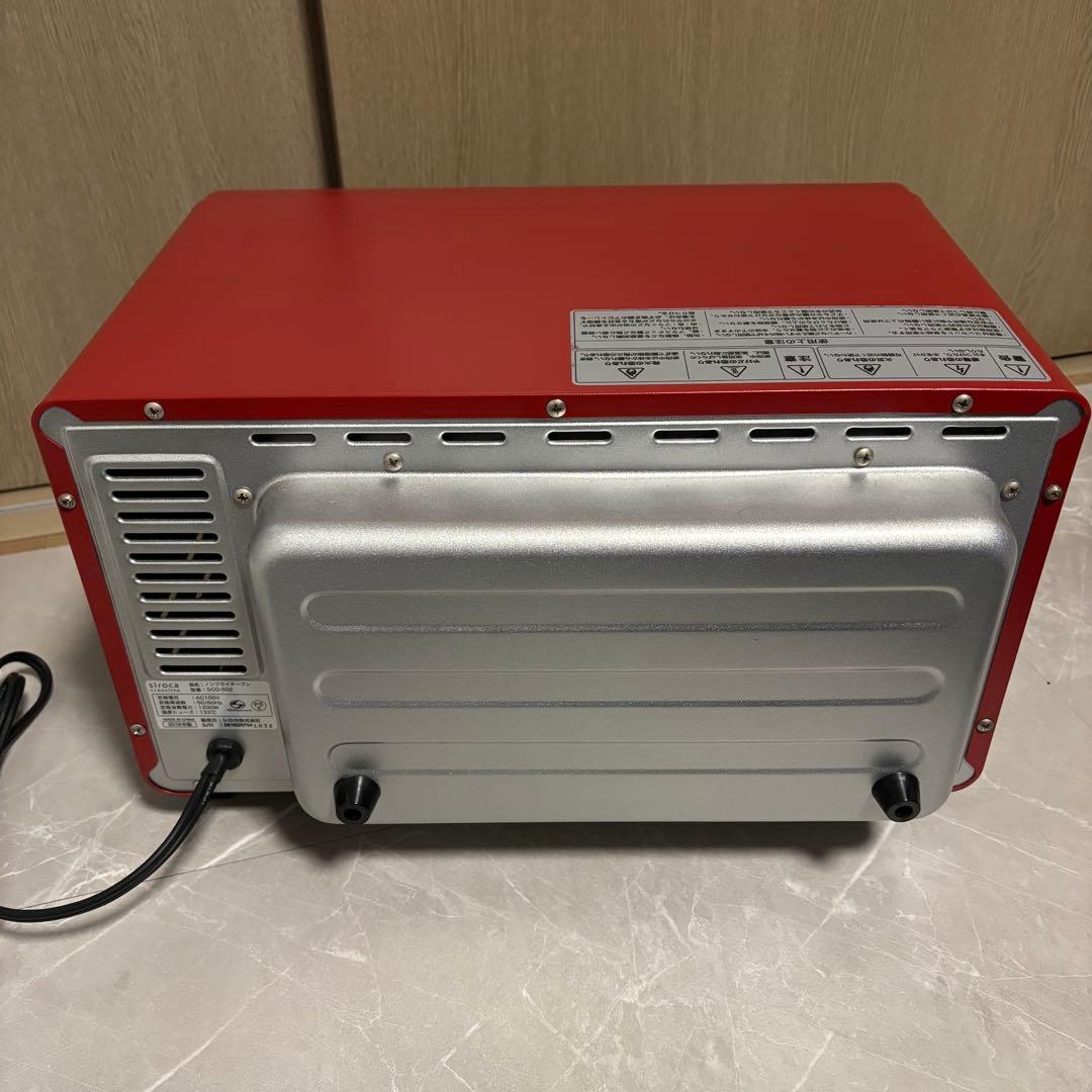 Siroca ノンフライオーブン SCO-502 オーブンレンジ レッド