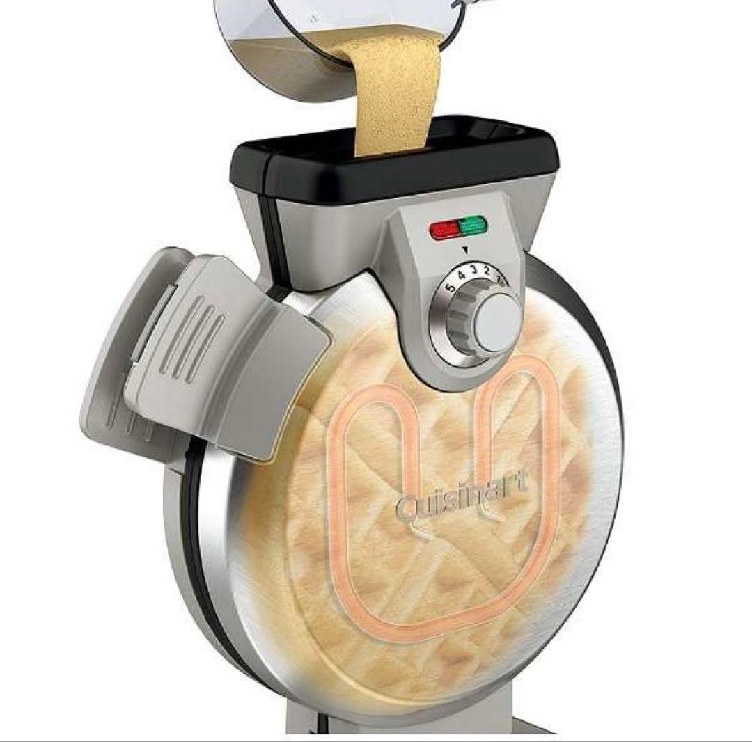 クイジナート 縦型コンパクト ワッフルメーカー WAF-V100J シルバー