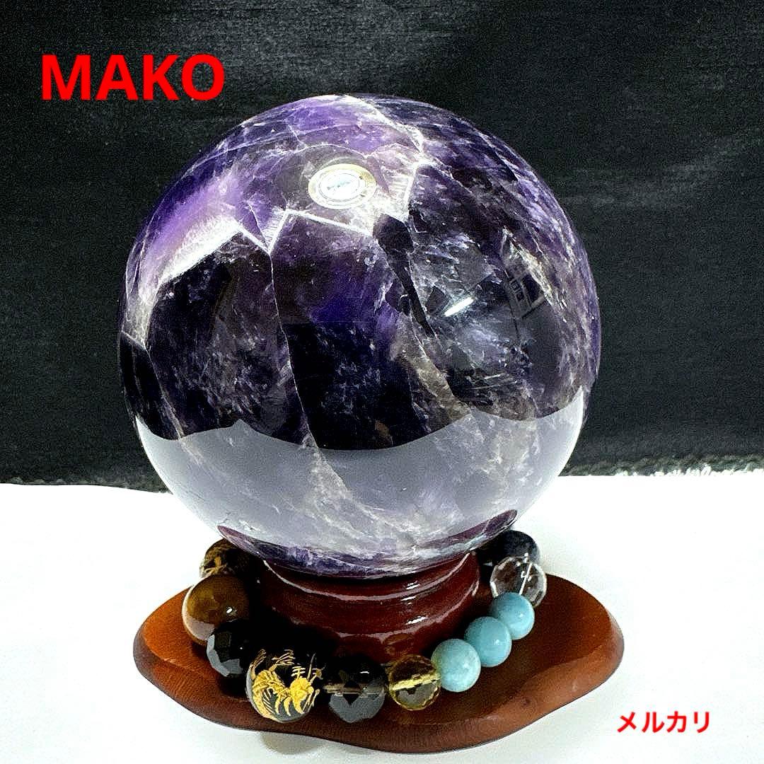 M1887☆アメジスト丸玉直径97mm1.2Kg☆天然石☆N60104- C