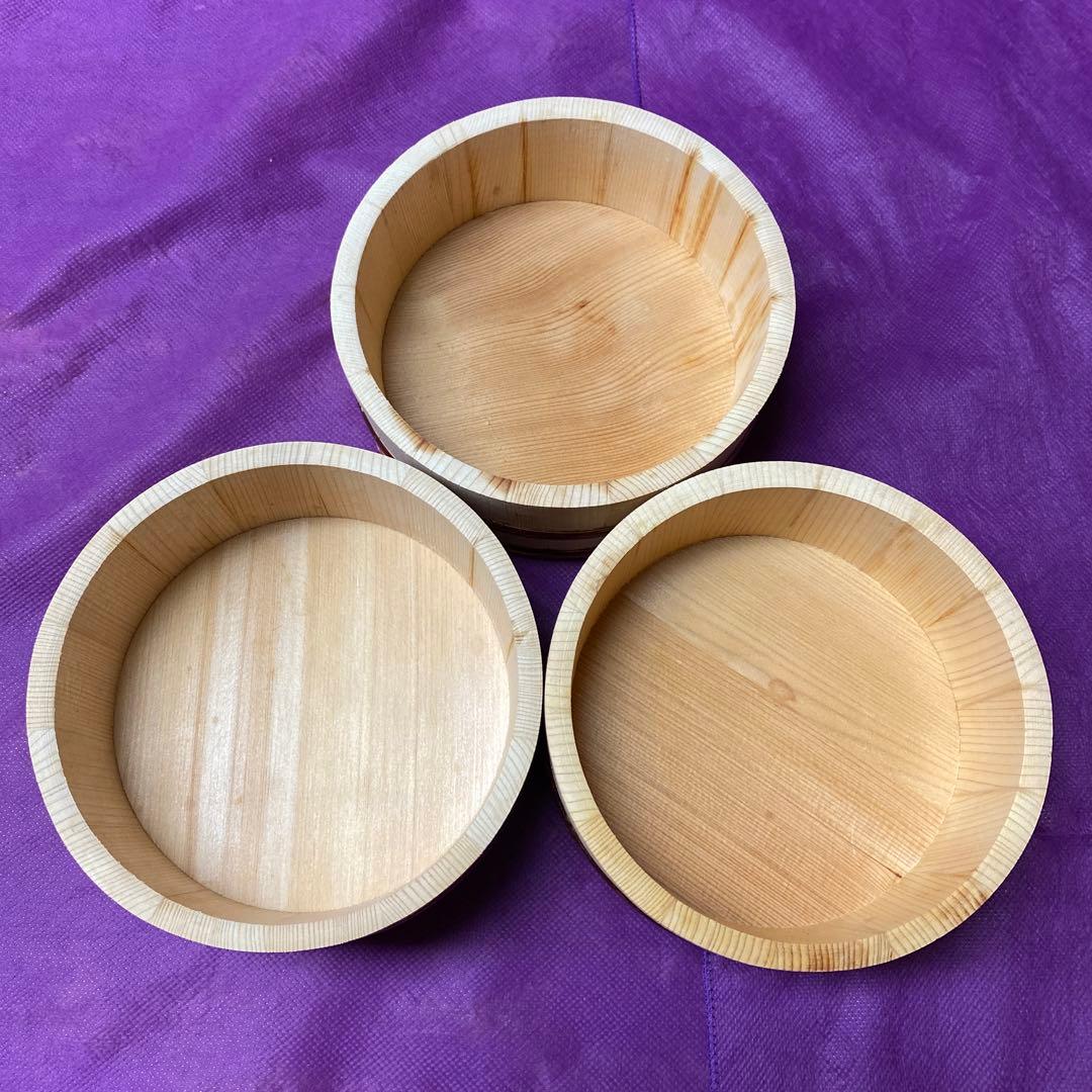 【未使用】木曽さわら　すし桶　寿司飯　ちらし桶　木製　おひつ　ミニおひつ