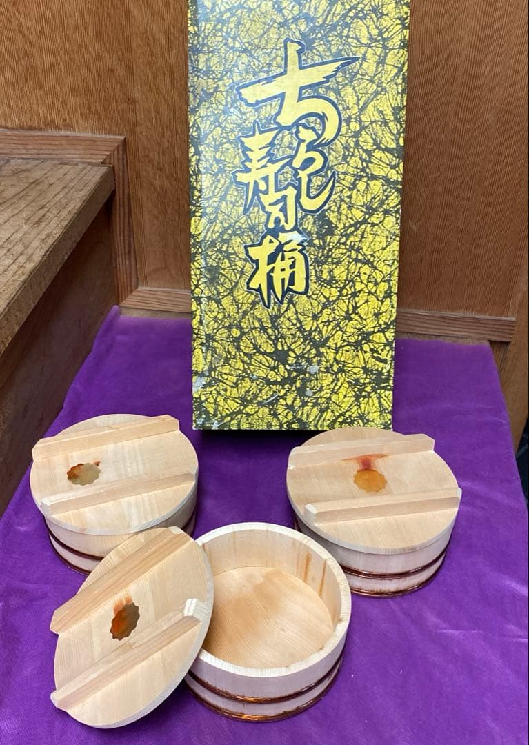 【未使用】木曽さわら　すし桶　寿司飯　ちらし桶　木製　おひつ　ミニおひつ