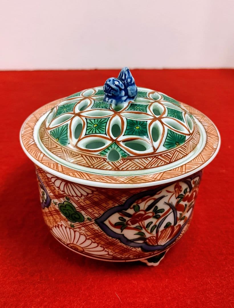 香炉/鍋島焼/有田焼/鍋島焼　香炉　大秀作/伊万里焼香炉