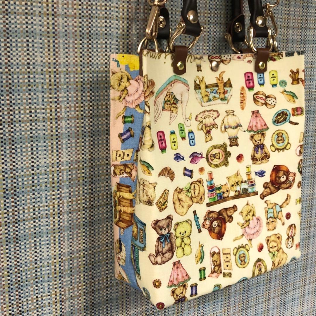2005.ハンドメイド　縦長2wayトートバッグ　フランシュリッペ
