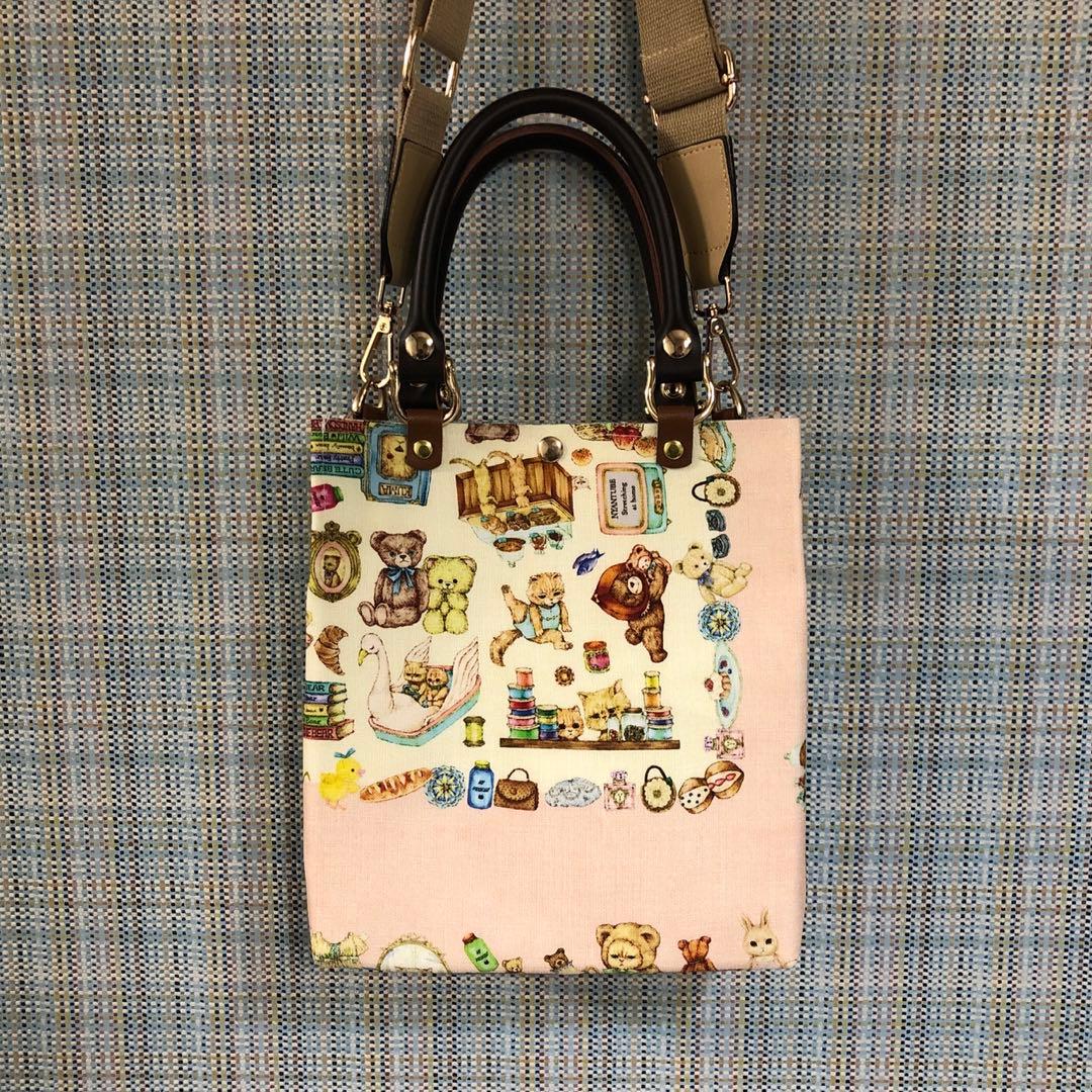 2005.ハンドメイド　縦長2wayトートバッグ　フランシュリッペ