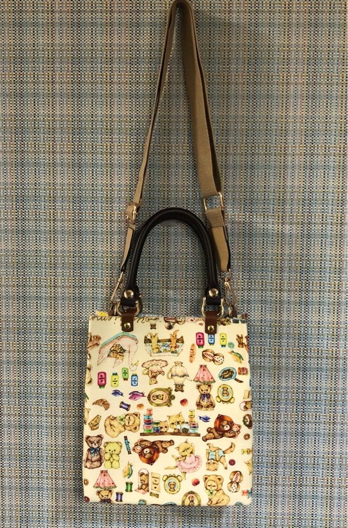 2005.ハンドメイド　縦長2wayトートバッグ　フランシュリッペ