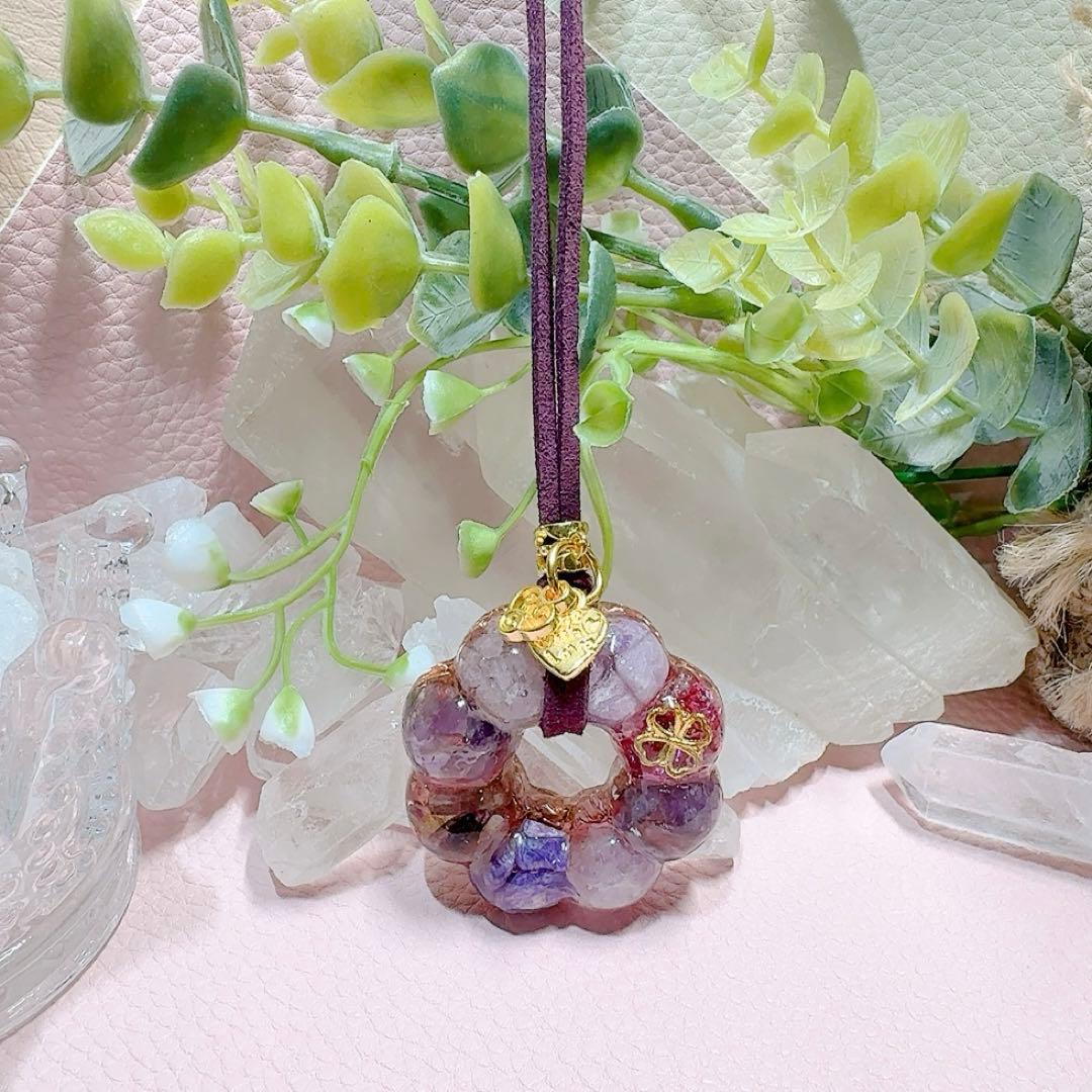 癒しのオルゴナイト❤️ポンデ型パープルカラー(ティファニーストーン)♡