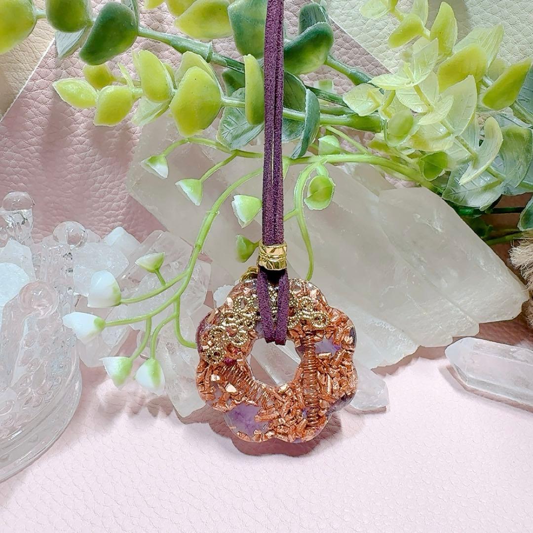 癒しのオルゴナイト❤️ポンデ型パープルカラー(ティファニーストーン)♡