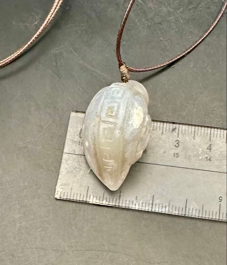 2025.7.18曼荼羅法螺貝　新潟産瑪瑙