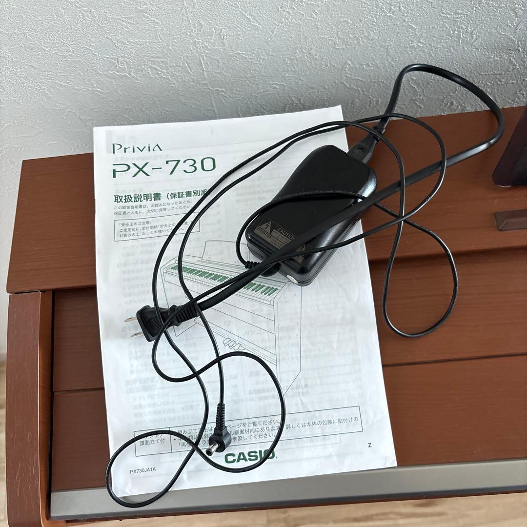 CASIO 88鍵 ブラウン電子ピアノ