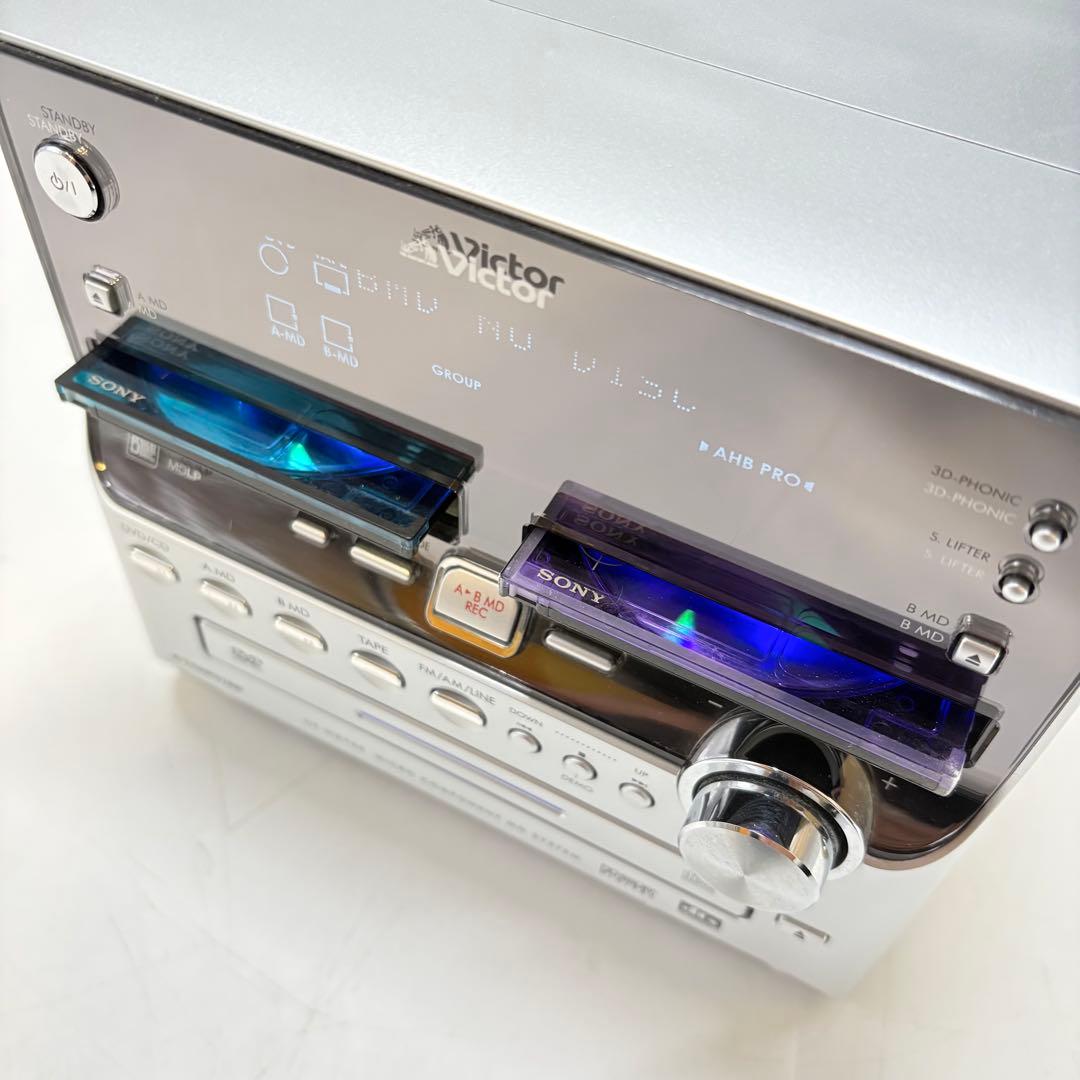 【動作確認済み】ビクター DVD/2MD/TAPE ミニコンボ UX-WD700