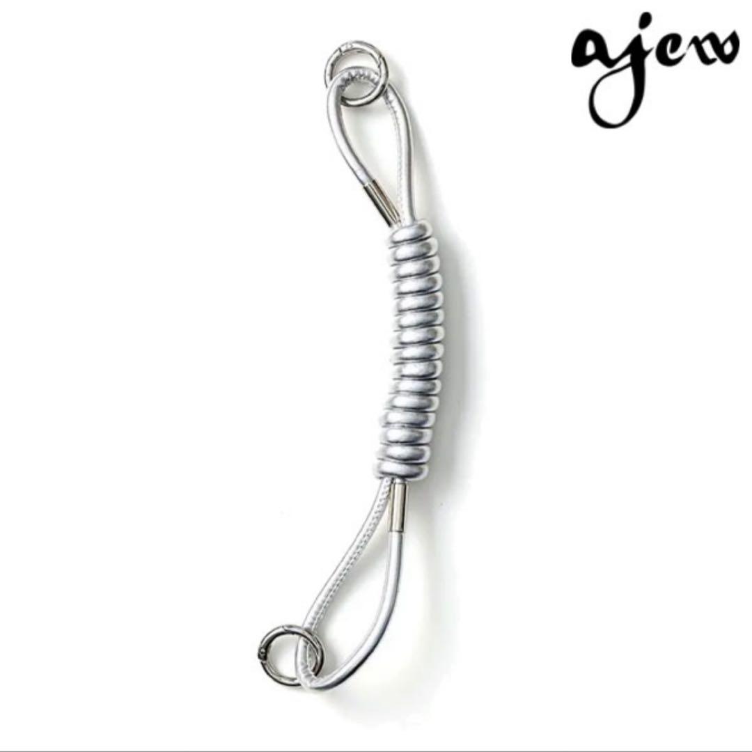 新品 ajew シルバー コイルストラップ エジュー Coil strap