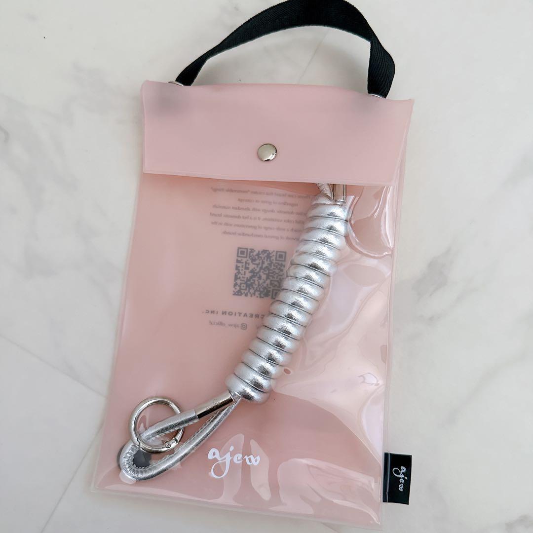 新品 ajew シルバー コイルストラップ エジュー Coil strap