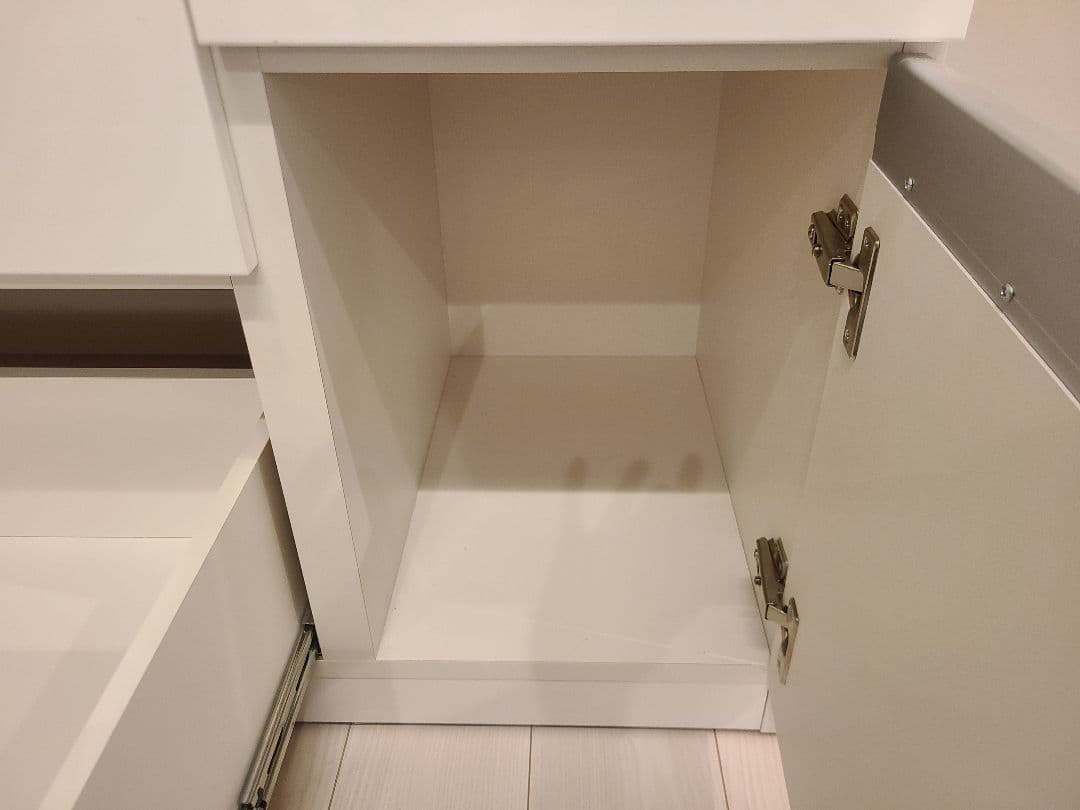 【送料無料】ニトリ キッチンカウンター レジューム 120-2SH-R WH