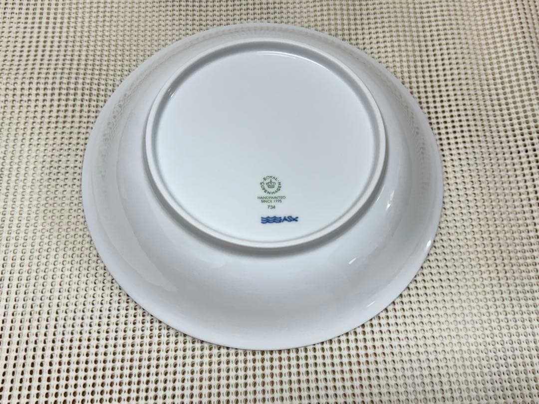 未使用　ロイヤルコペンハーゲン　ブルーパルメッテ　深皿　プレート