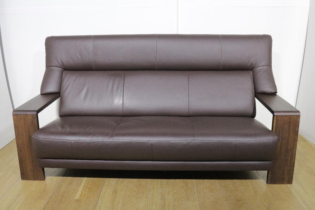 karimokuカリモク家具★Chitanoチターノ★３人掛けソファ★本革