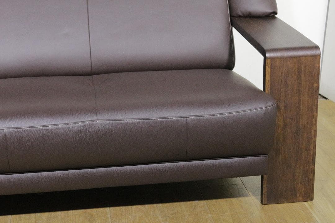karimokuカリモク家具★Chitanoチターノ★３人掛けソファ★本革