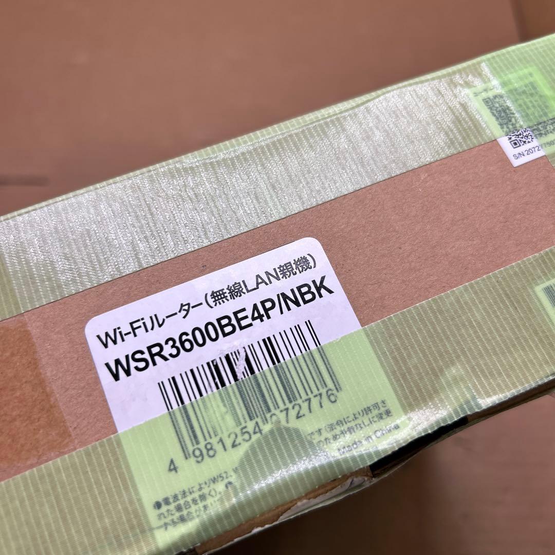 バッファロー WiFi ルーター 無線 LAN WSR3600BE4P/NBK