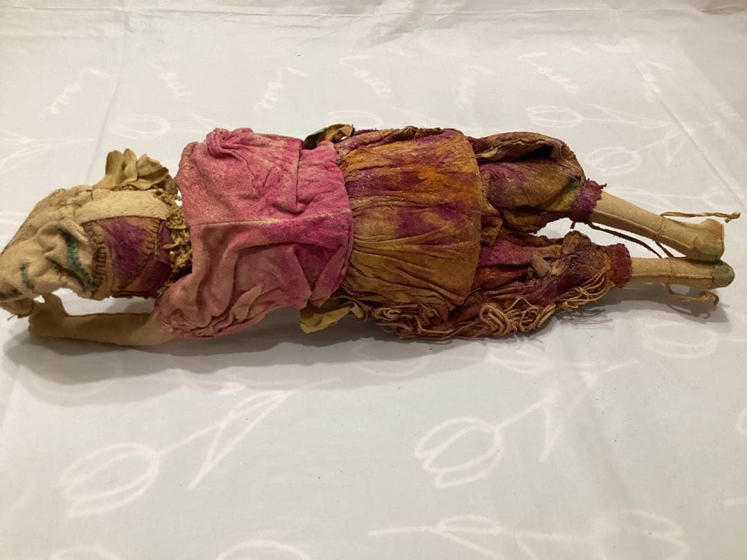 創作人形作家山下昌子　MAKODOLL 未使用　羊革花の装飾 アートドール箱付