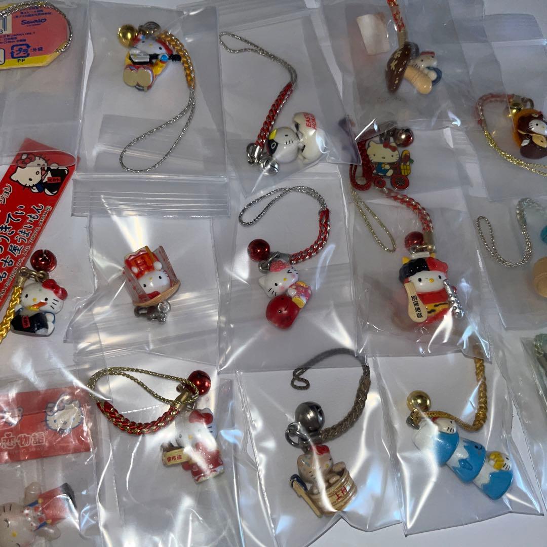 ハローキティ ご当地等 根付けストラップ キーホルダー まとめ21点 レア