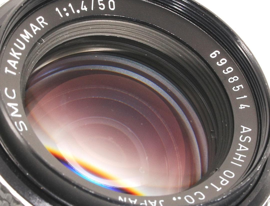 【美品】Pentax SMC Takumar 50mm F1.4 MFレンズ