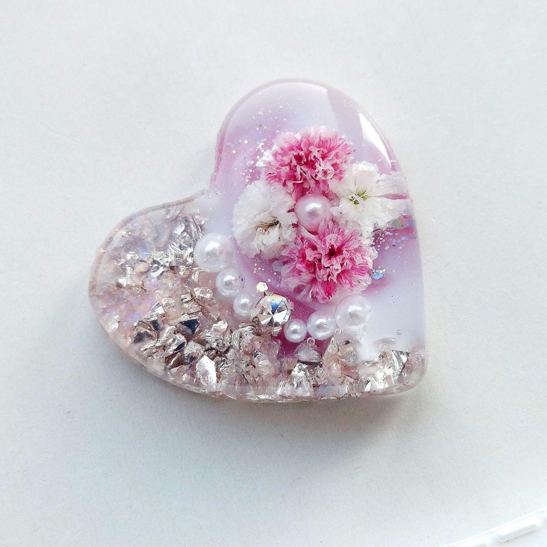 【1505】レジン　ヘアゴム　ポニーフック　ブロ―チ　ハンドメイド